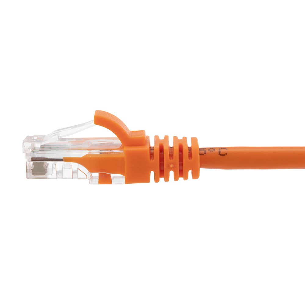 Ethernet Patch Cable CAT5E, UTP, 24AWG, 0.5 Ft, 10 pack, Orange