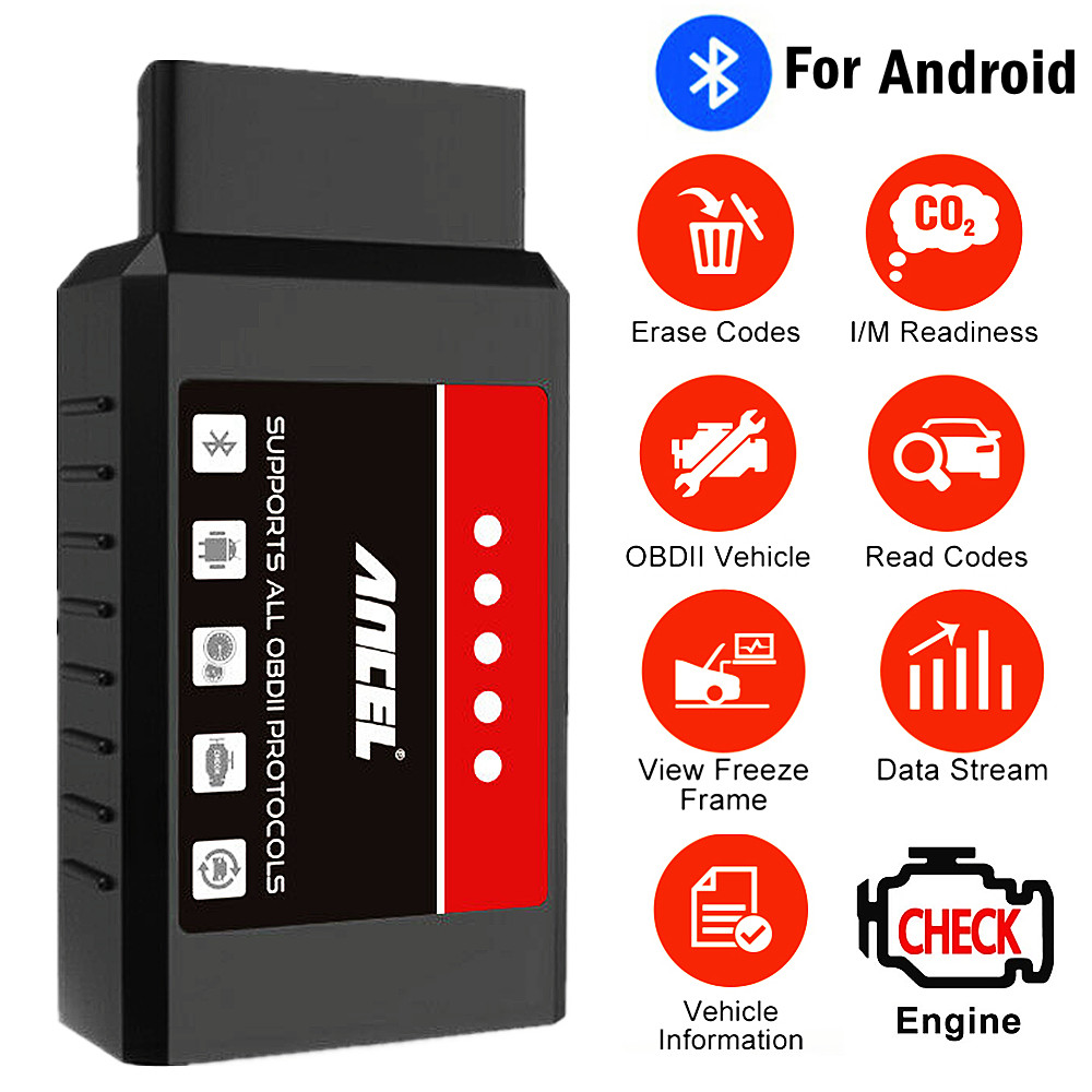 ELM327 Bluetooth Car Code Reader OBD2 Scanner Automotive Diagnostic Scan Tool