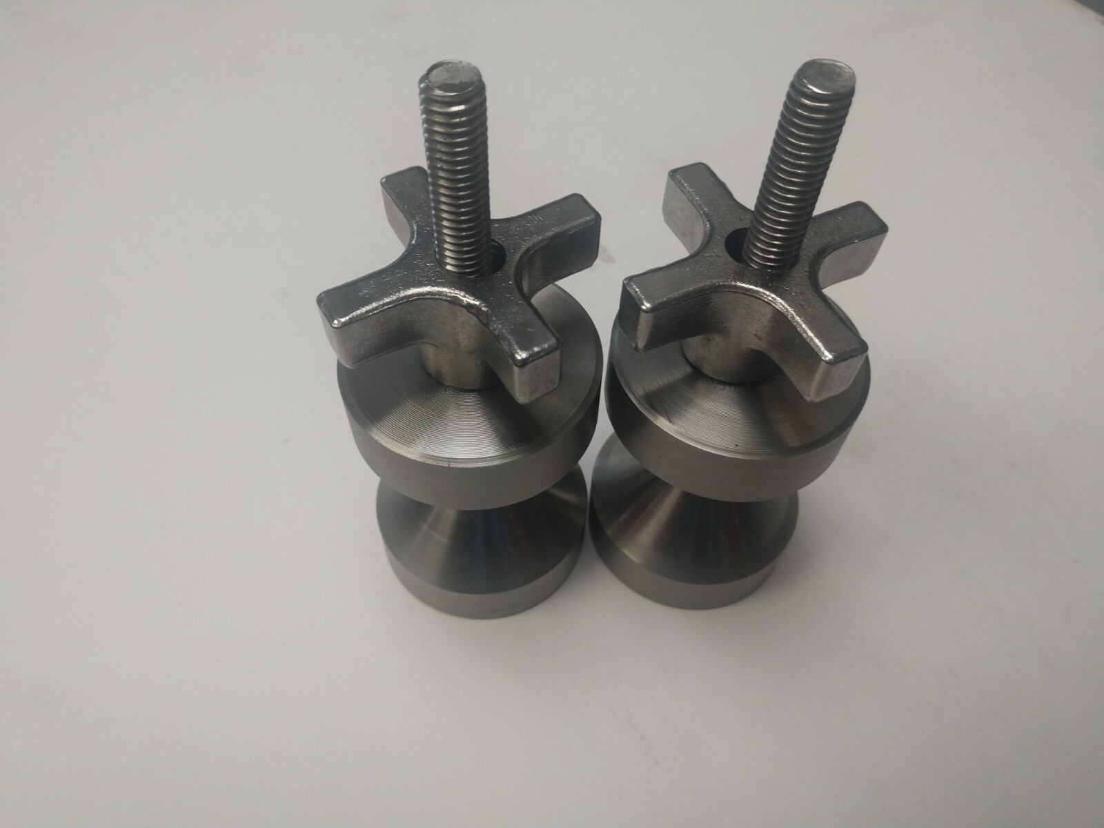 DAVIS  2"-Two hole pin-Stainless Steel- 3/8-16 with quick knobs.