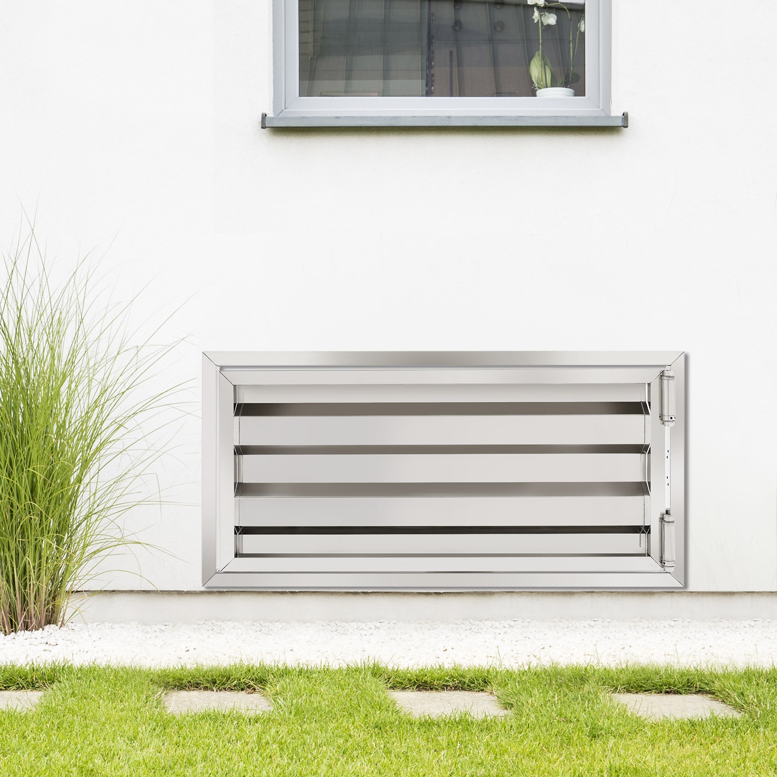 Stainless Steel Crawl Space Access Door 32"x16" Silver Attic Basement Vent Panel