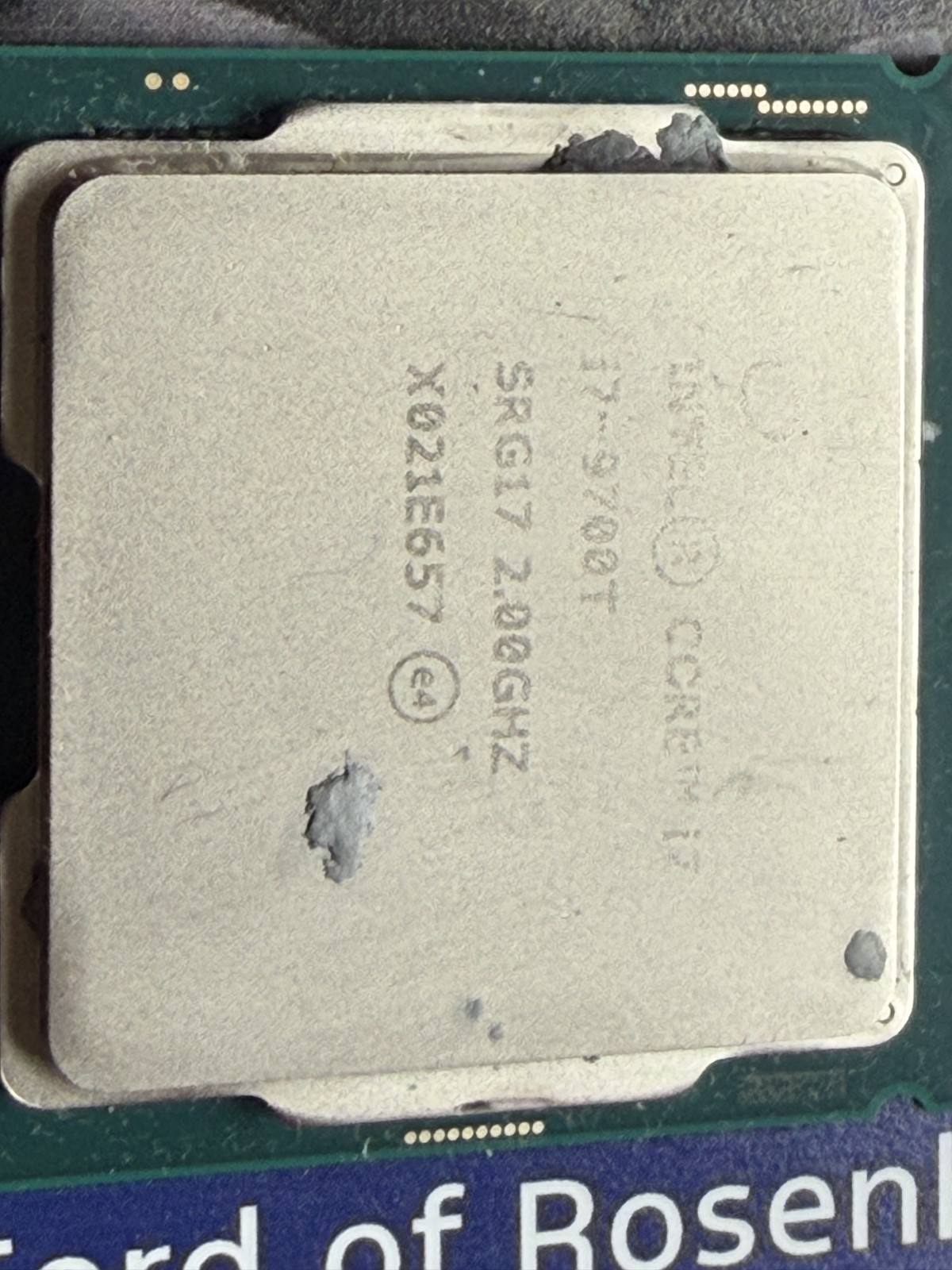 Intel Core i7-9700T CPU - SRG17 TESTED