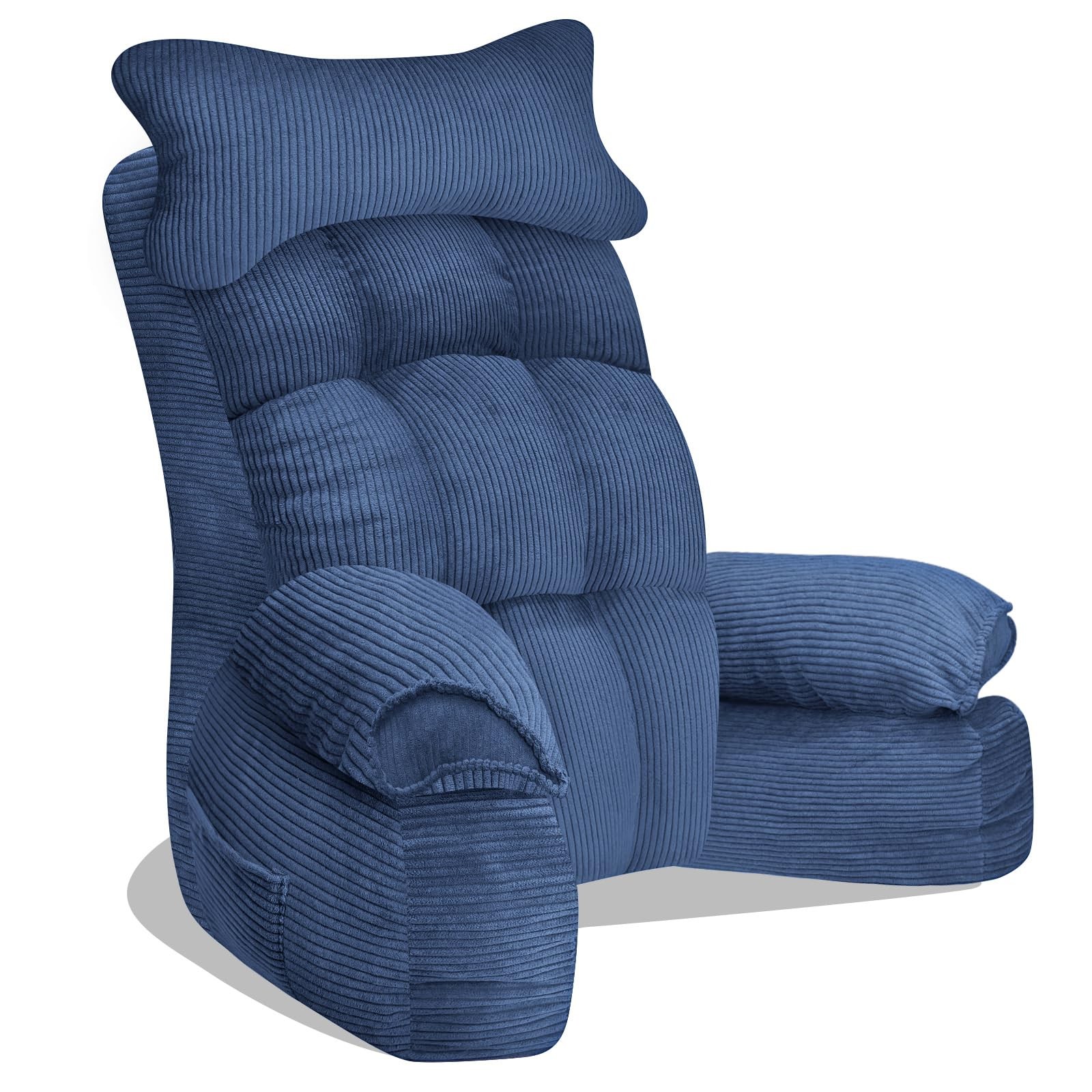YDCEULARDOH Reading Pillow Large – 7.71 lbs (For users 5'4"), Dark Blue