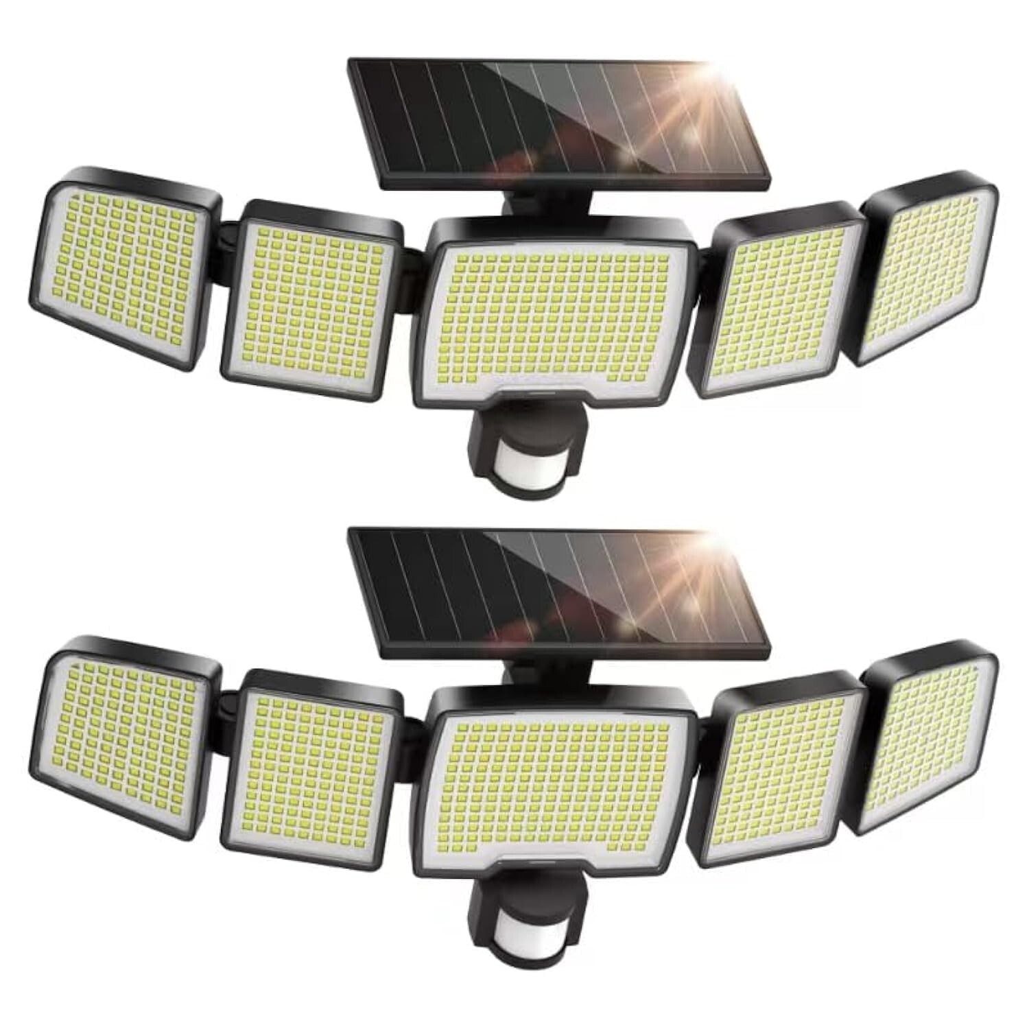 UME Solar Outdoor Lights 620 LED 4500LM, IP65 Waterproof Motion Sensor Outdoo...