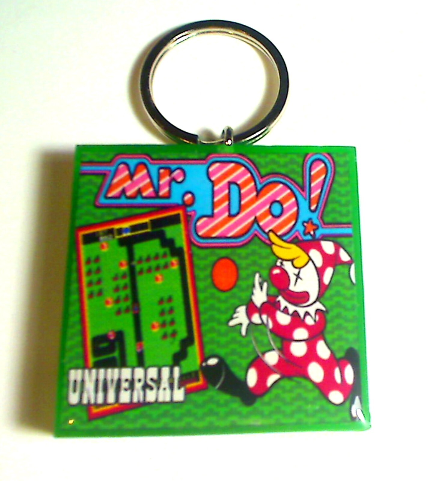 Mr. DO  Arcade Coin Door accessory Keychain