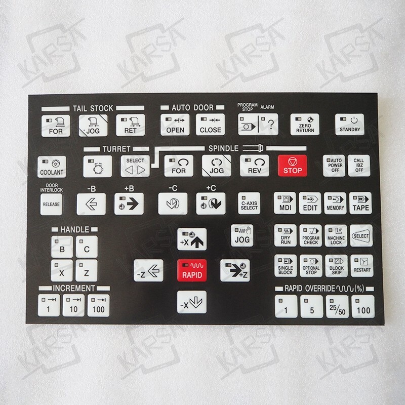 Operating Membrane Overlay for HYUNDAI KIA Wia SKT CNC Lathe SKT15 SKT100 E200A