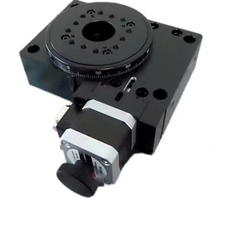 PX110-100H High-precision Electric Rotary Table 360 Degree Rotation, Worm Gear