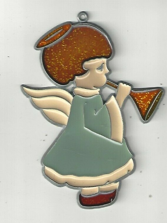 Angel (d) Suncatcher or Ornament w/Suction cup (New Old Stock)