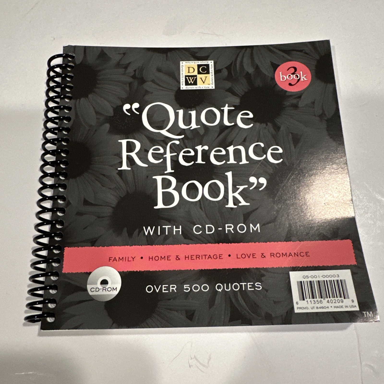 Quote Reference Book No. 3 with CD-ROM - 2004 DieCuts with a View