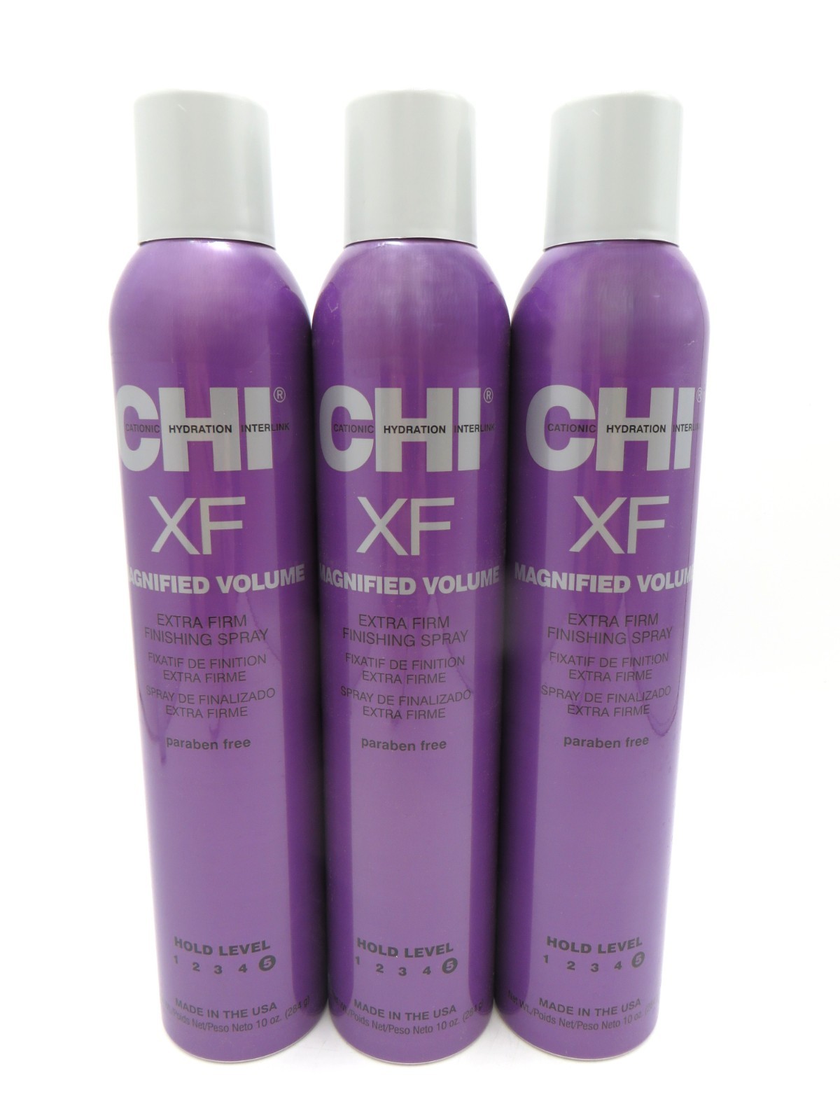 CHI XF MAGNIFIED VOLUME FINISHING SPRAY EXTRA FIRM 10 OZ (Lot of 3)