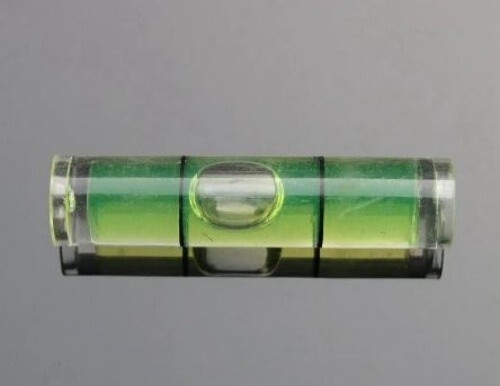 ☆ BEST DEAL ☆ LOT OF 8 GREEN ACRYLIC Bubble Levels 35mm x 8mm - FREE USA SHIP!