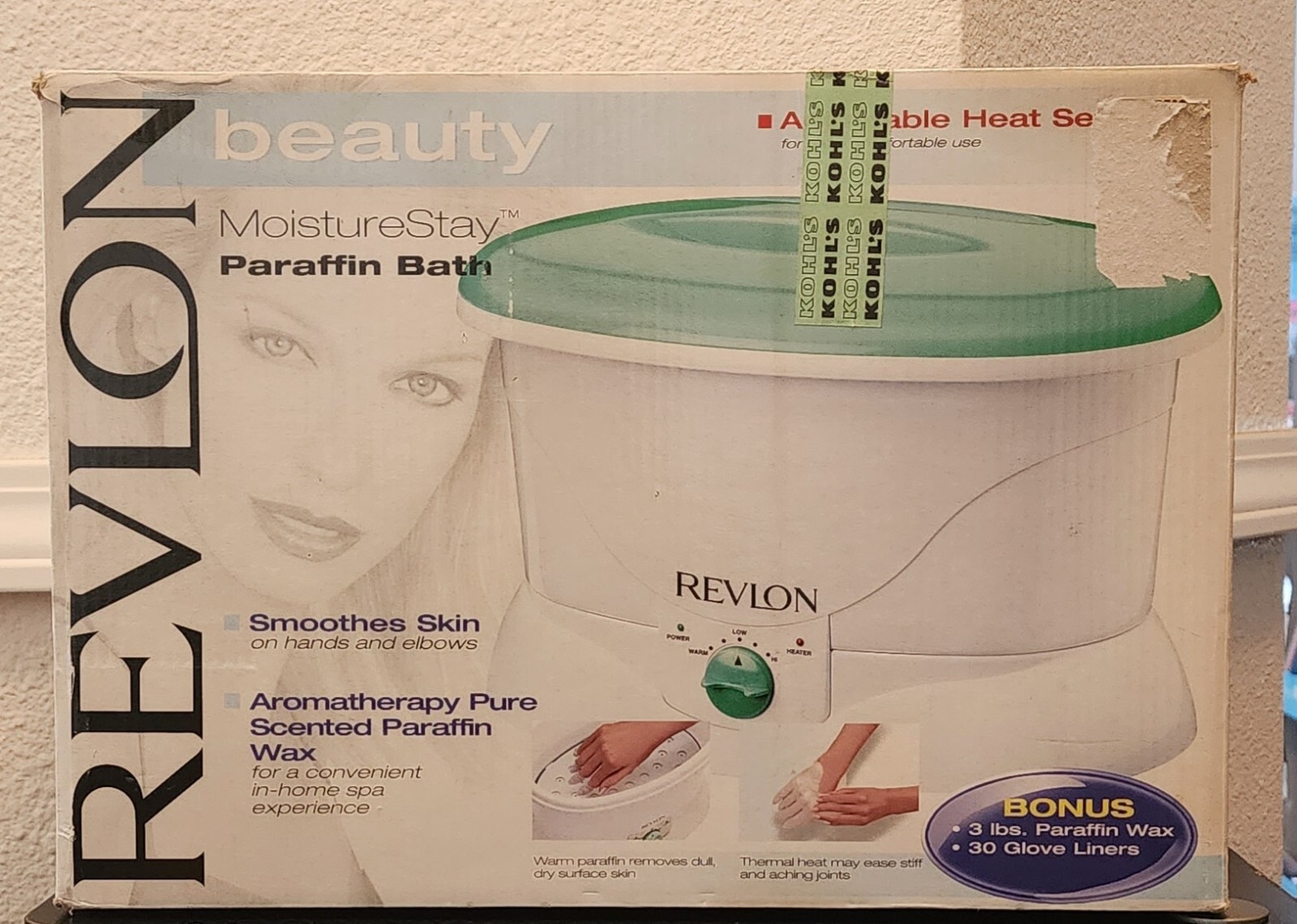 Revlon Spa Moisture Stay Anomatherapy Paraffin Wax Path RVS1213 Gloves & 3lb Wax