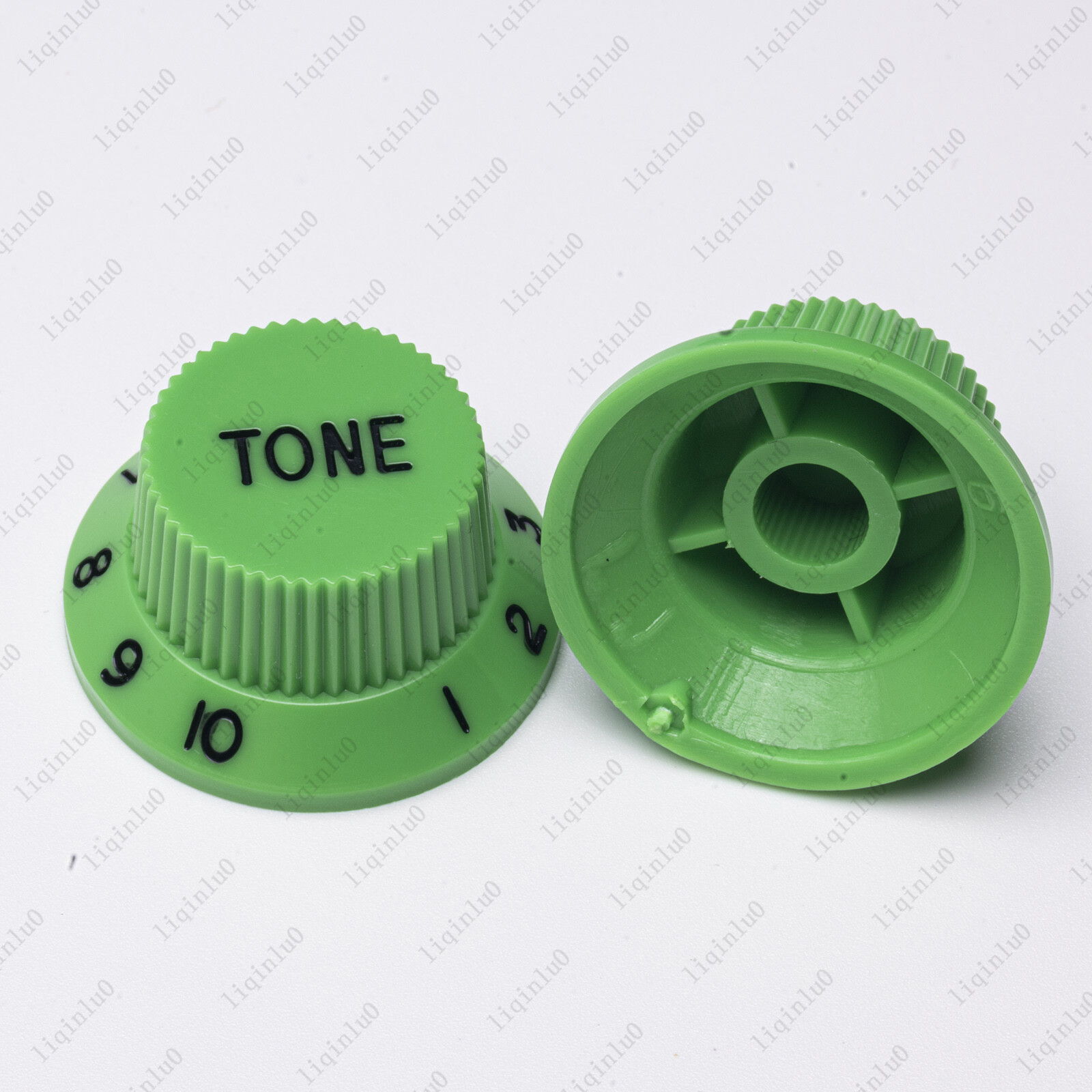 Green/ Black Numbers ST Electric Guitar Knobs Volume Tone Knob For Stratocaster