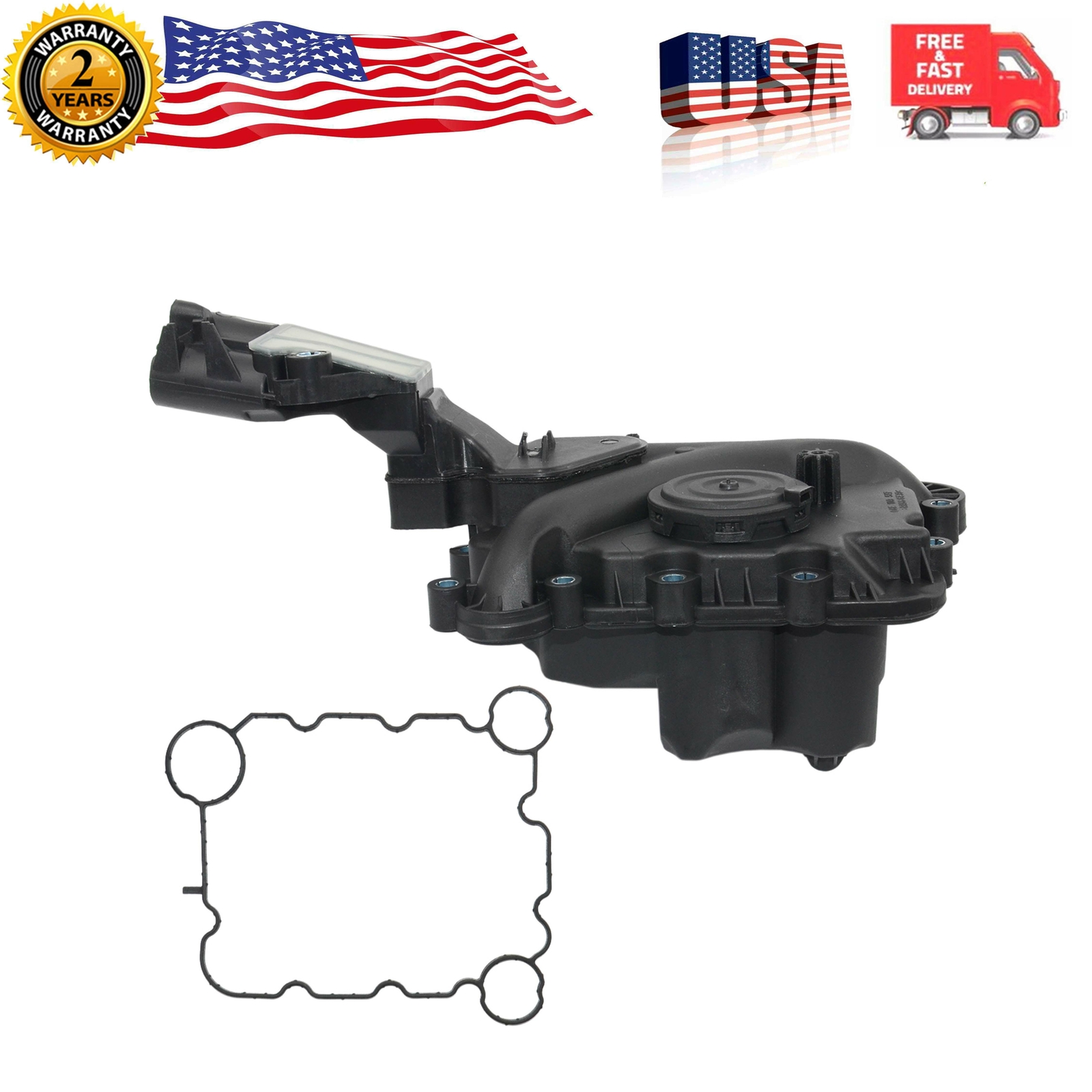Crankcase Vent Valve Oil Separator Fits 2.8L 3.2L Audi A4 A5 A6 A7 A8 Q5 quattro