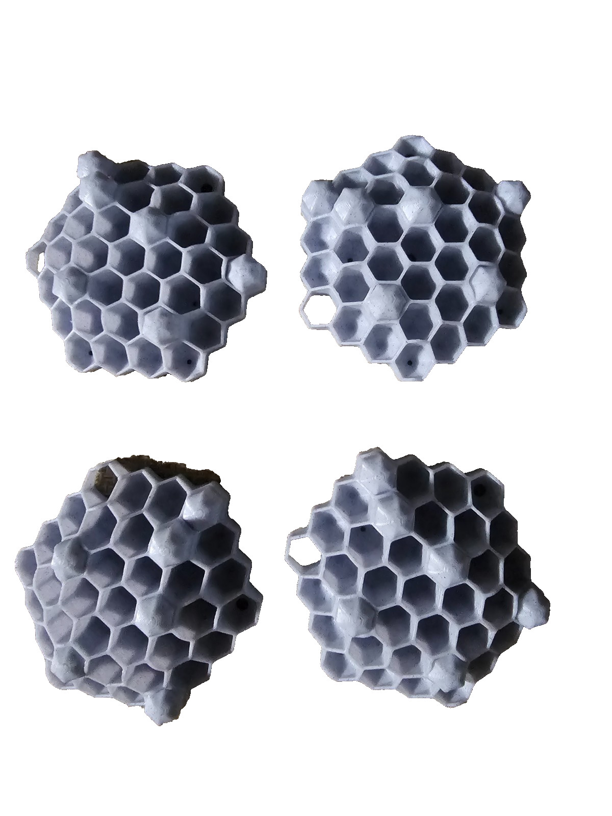 Chemical Free Wasp Nest Decoy Hornet Deterrent Off White Gray Pack  of 4