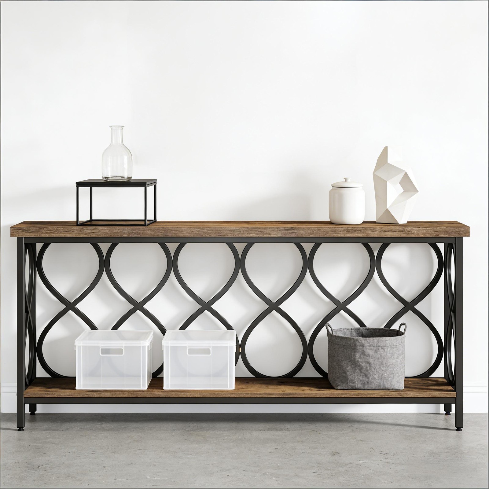 2-Tier Plant Stand,Entryway Table,Console Table,Sofa Table S