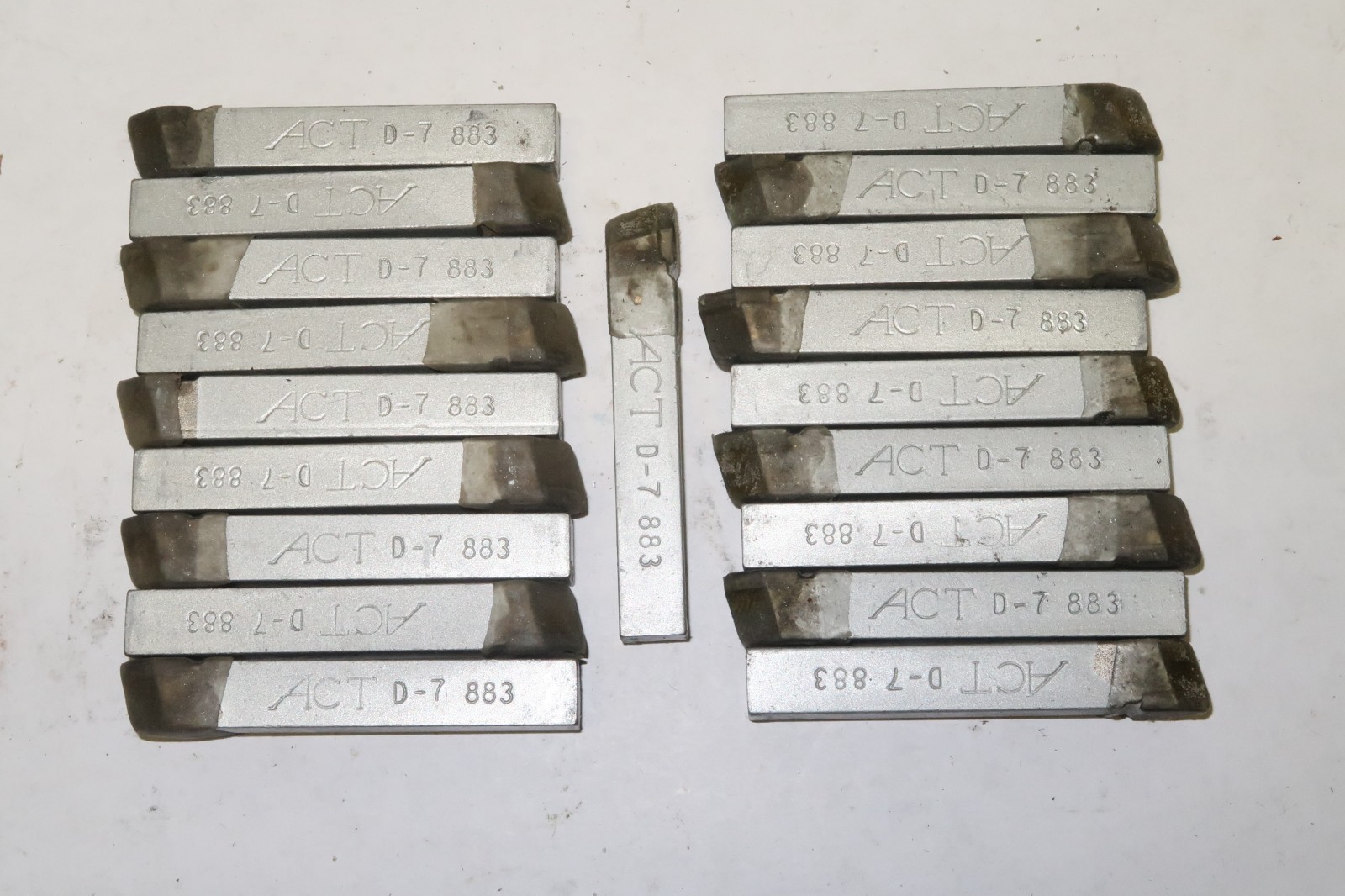 9 pcs ACT American Carbide Tool D-7 / D7 Grade 883 Brazed Lathe Bits USA