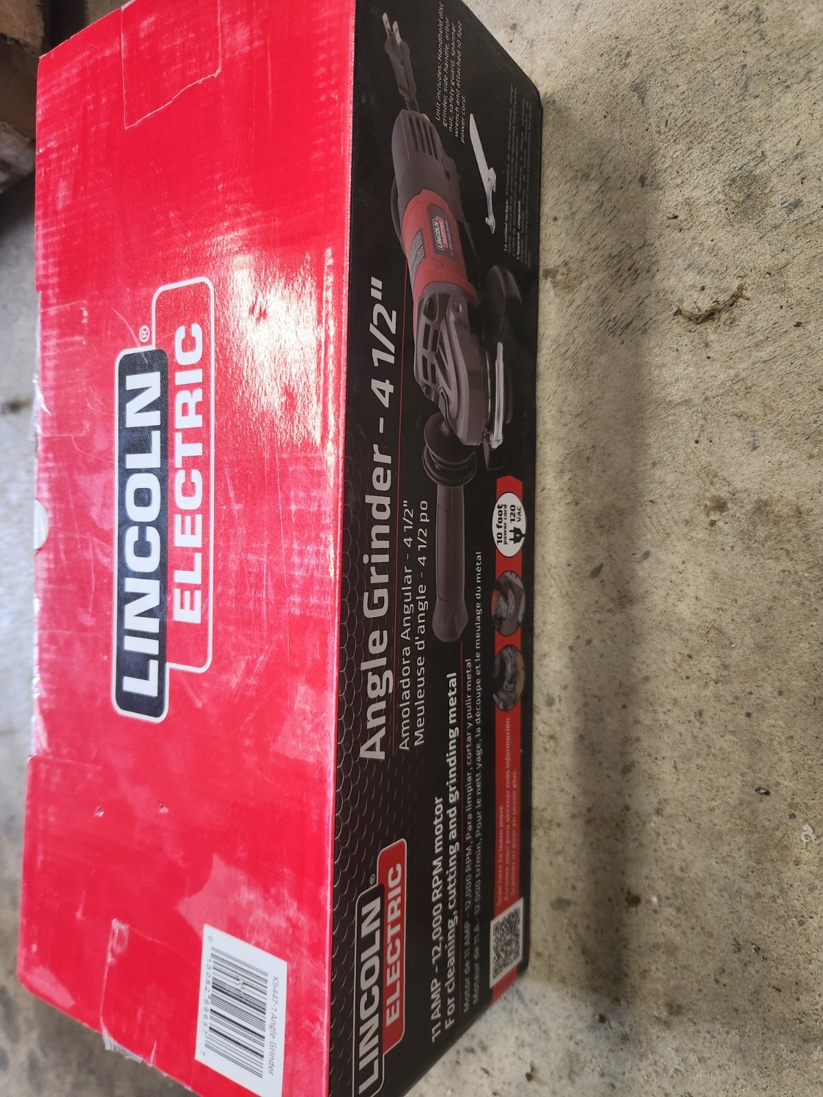 Lincoln Electric 4  1/2" Angle Grinder