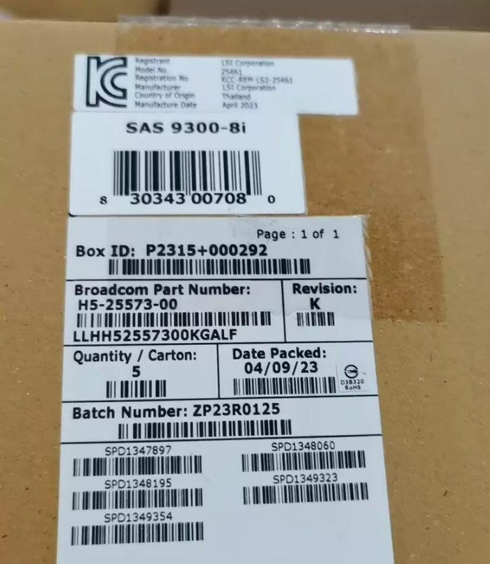 New Broadcom LSI SAS3008 9300-8I IT-Mode HBA SATA / SAS 8-Port SAS3 12Gb/s CARD