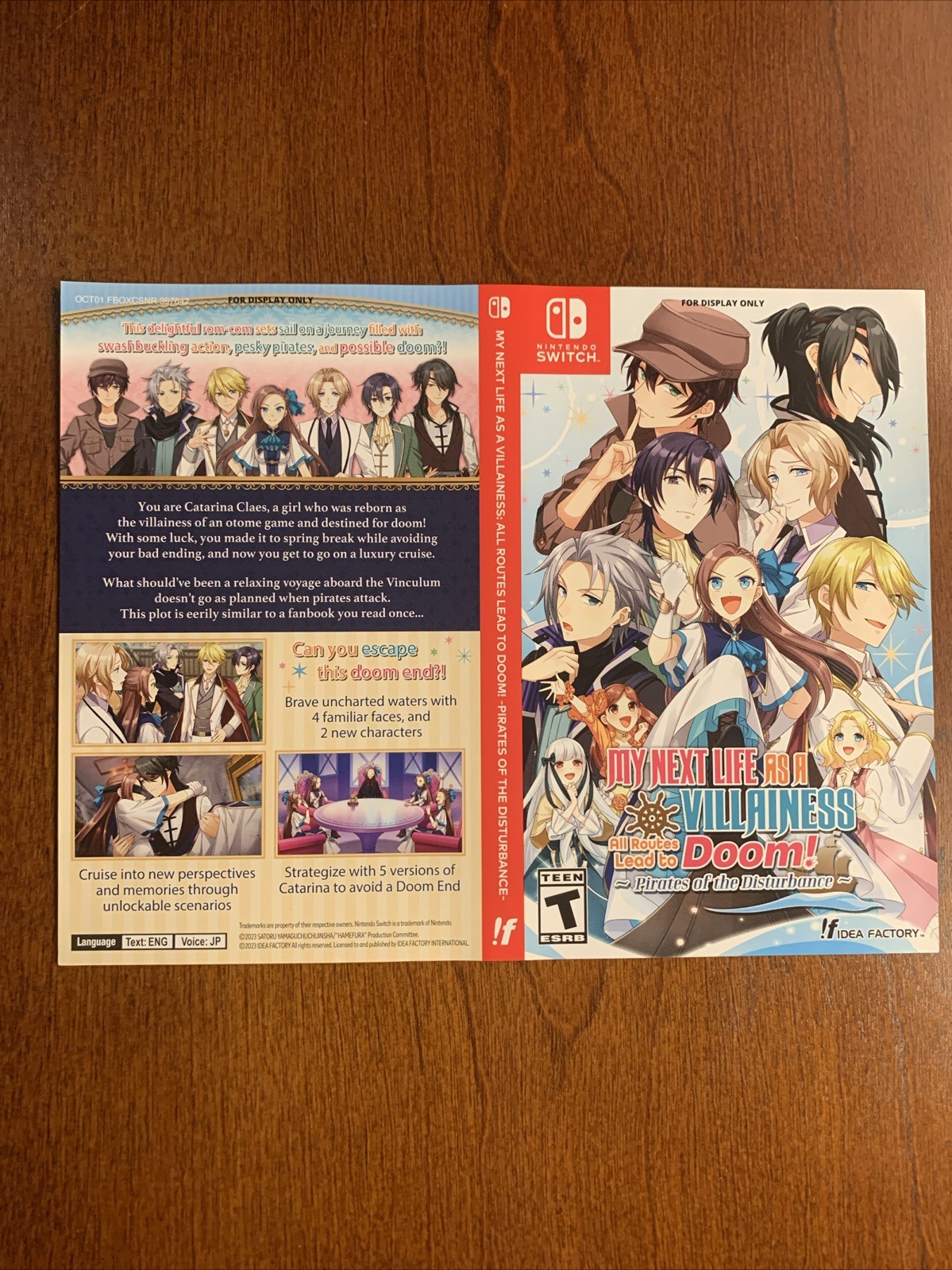 My Next Life As A Villainess -  Nintendo Switch - Authentic - For Display Only