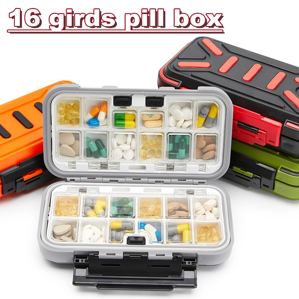 Travel Pill Case Medicine Storage Organizer Container Drug Tablet Dispenser New