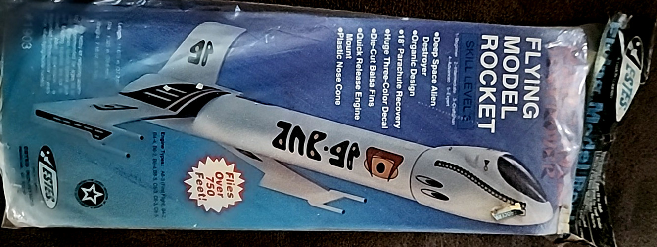 Estes Xarconian Destroyer #1903 NOS. OOP. Vintage Model Rocket Kit Free Shipping