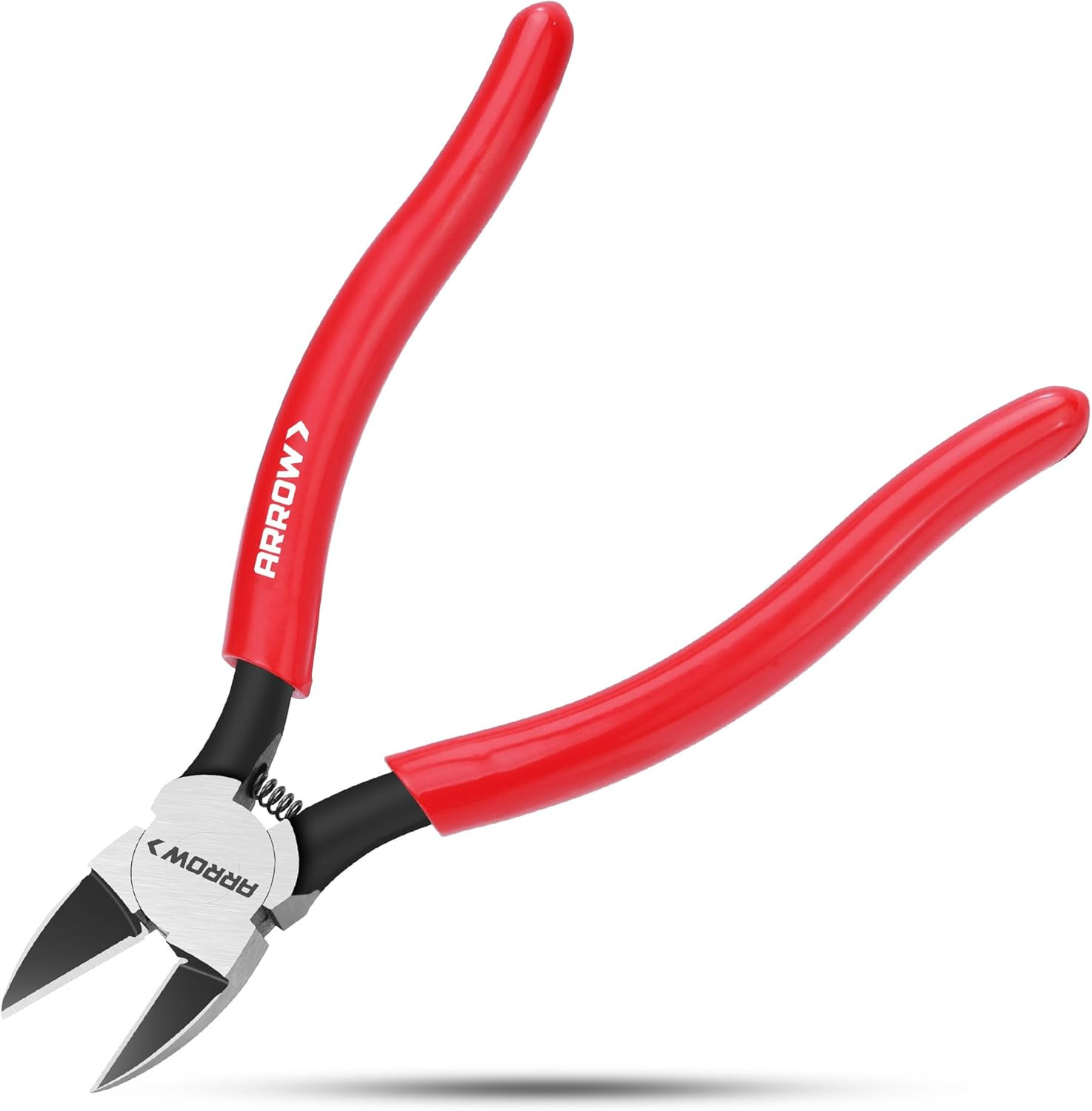 ARROW 7" Precision Wire Cutters, Precision Flush Cut Diagonal Pliers | Spring Lo