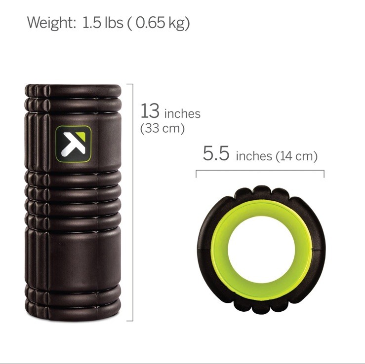 TriggerPoint Grid 1.0 Foam Roller - 13" Multi-Density Massage Roller for Deep...