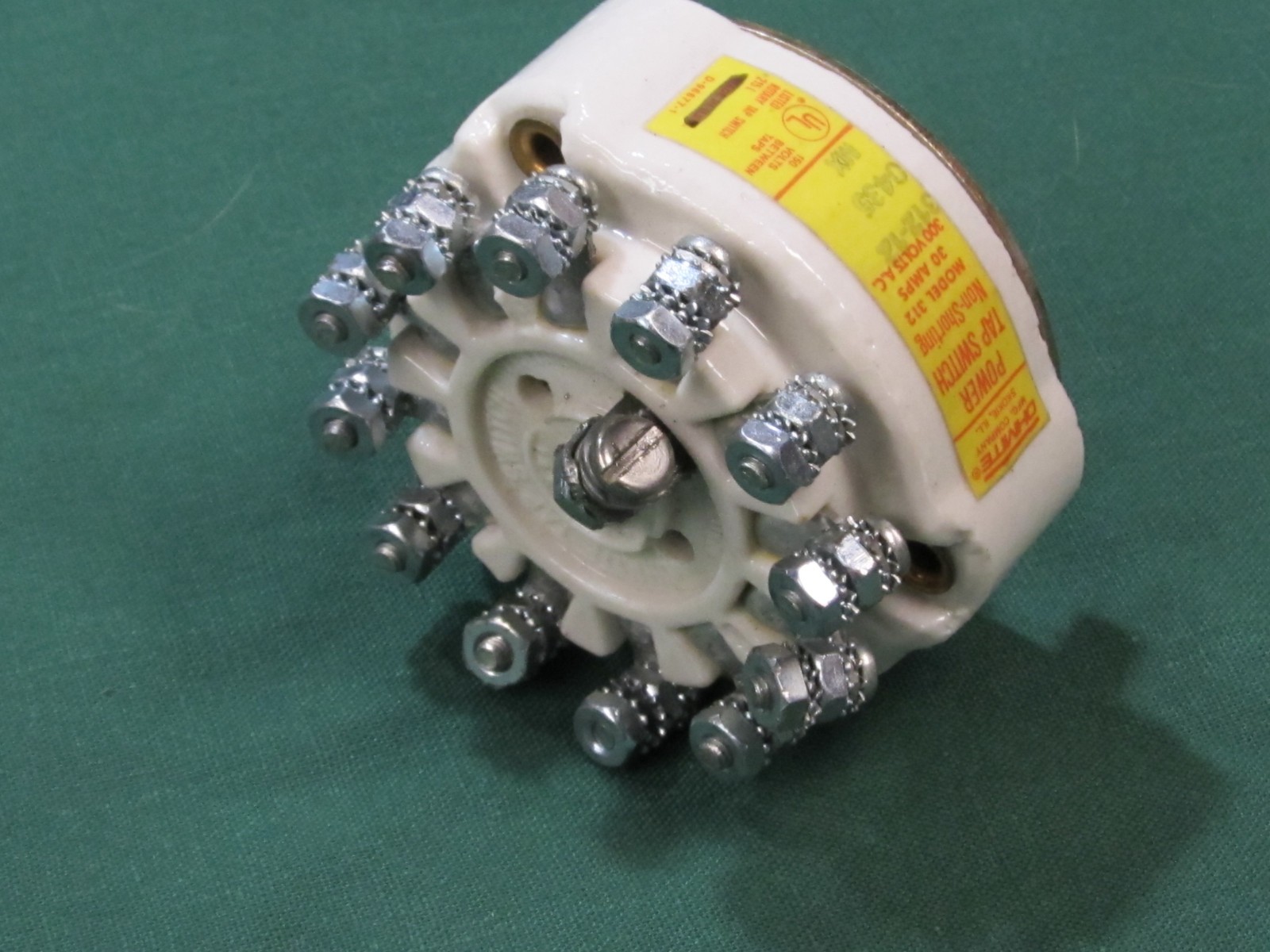 Ohmite Power Tap Switch, 312-12, Universal Unimatic 325 kVp select switches