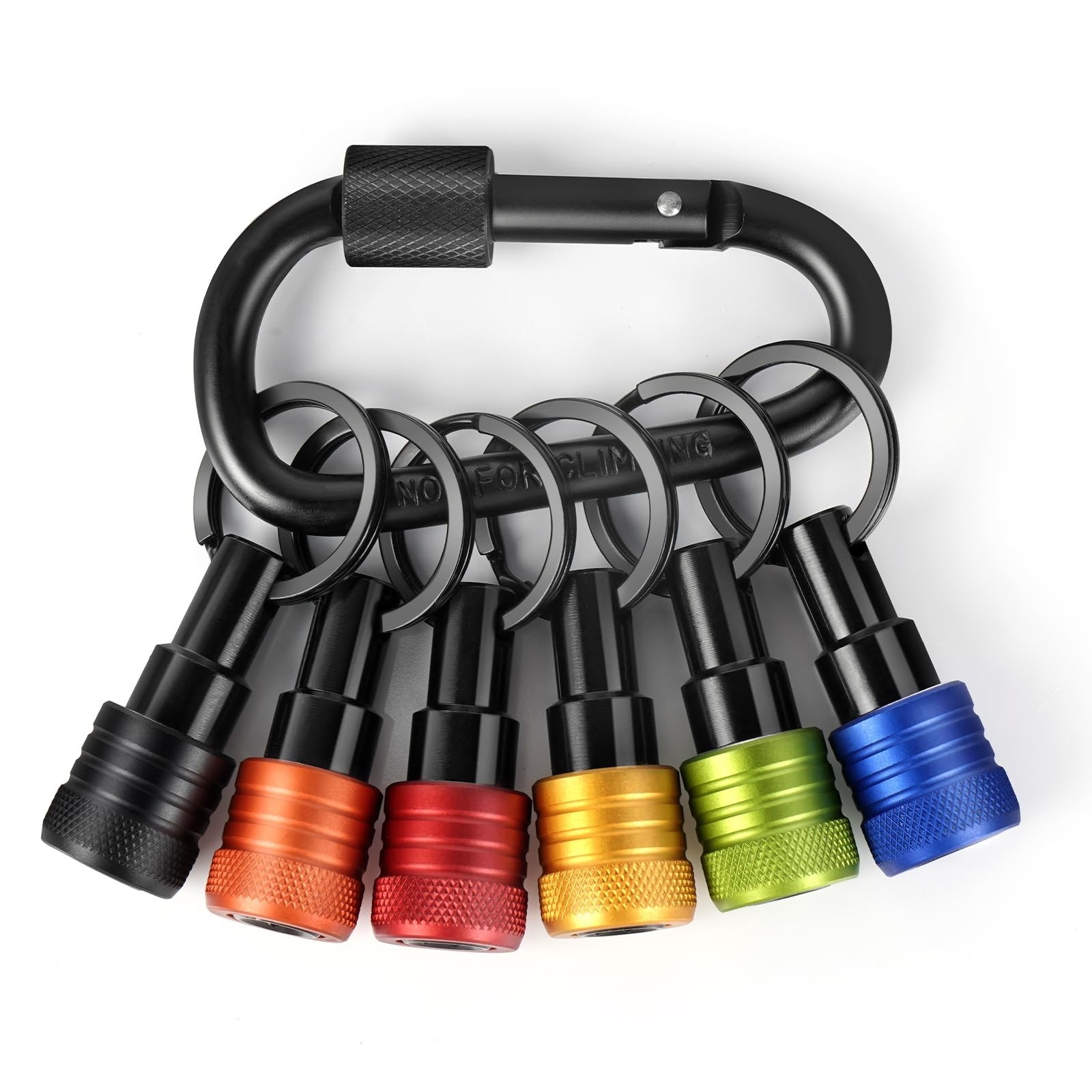 FACAINCXS 1/4 inch Hex Shank Bit Holders Keychain Quick-change Design for Nut...
