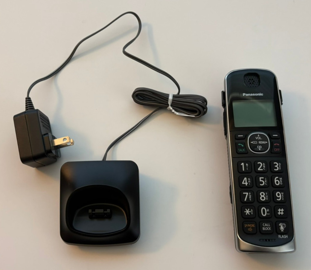 Panasonic KX-TGEA61 Handset Phone W/ Belt Clip & PNLC11079 Charger