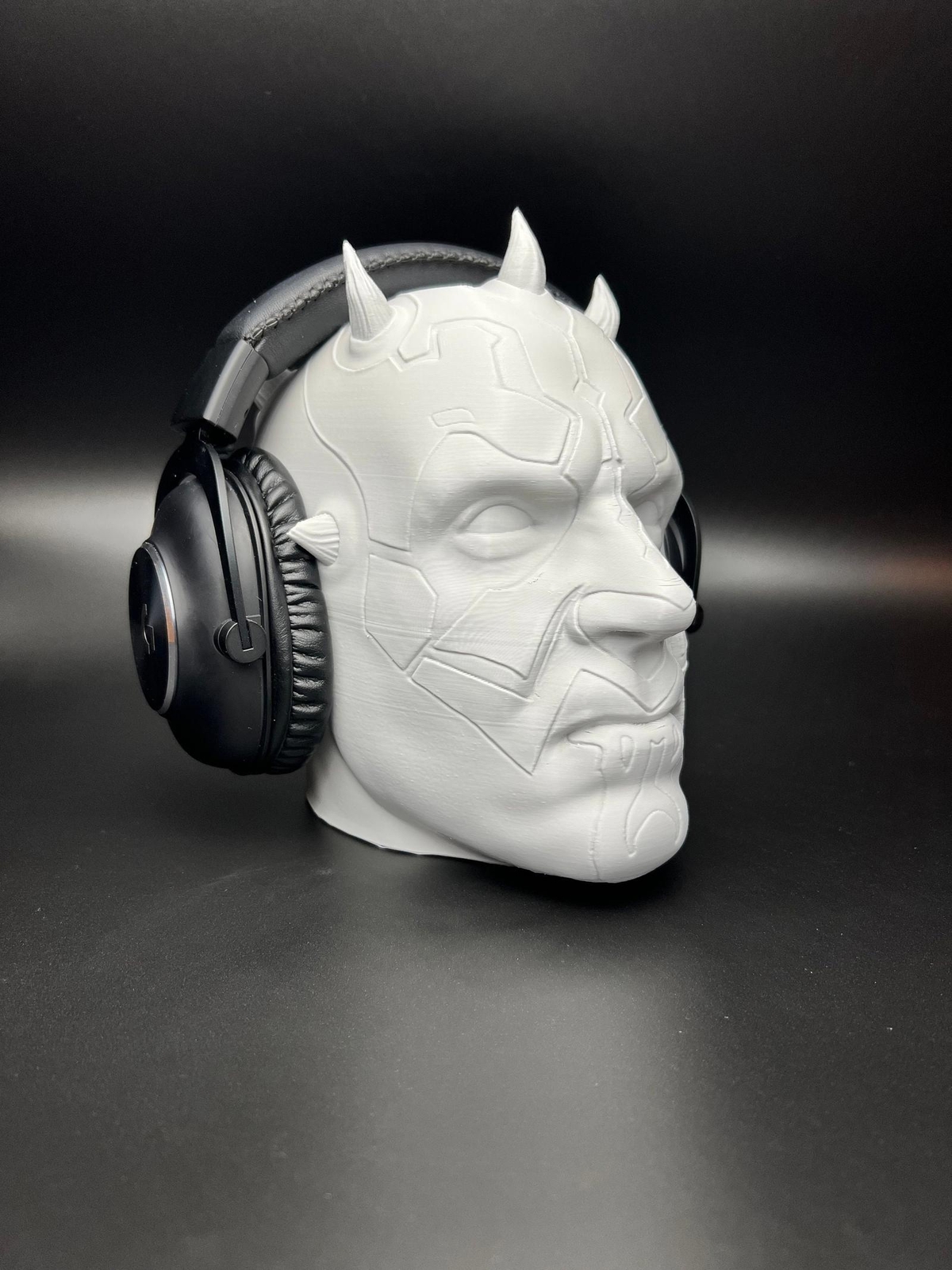 Darth Character Headphone Stand, PC Headphone Holder, Gift for Gamer, Dad Gift