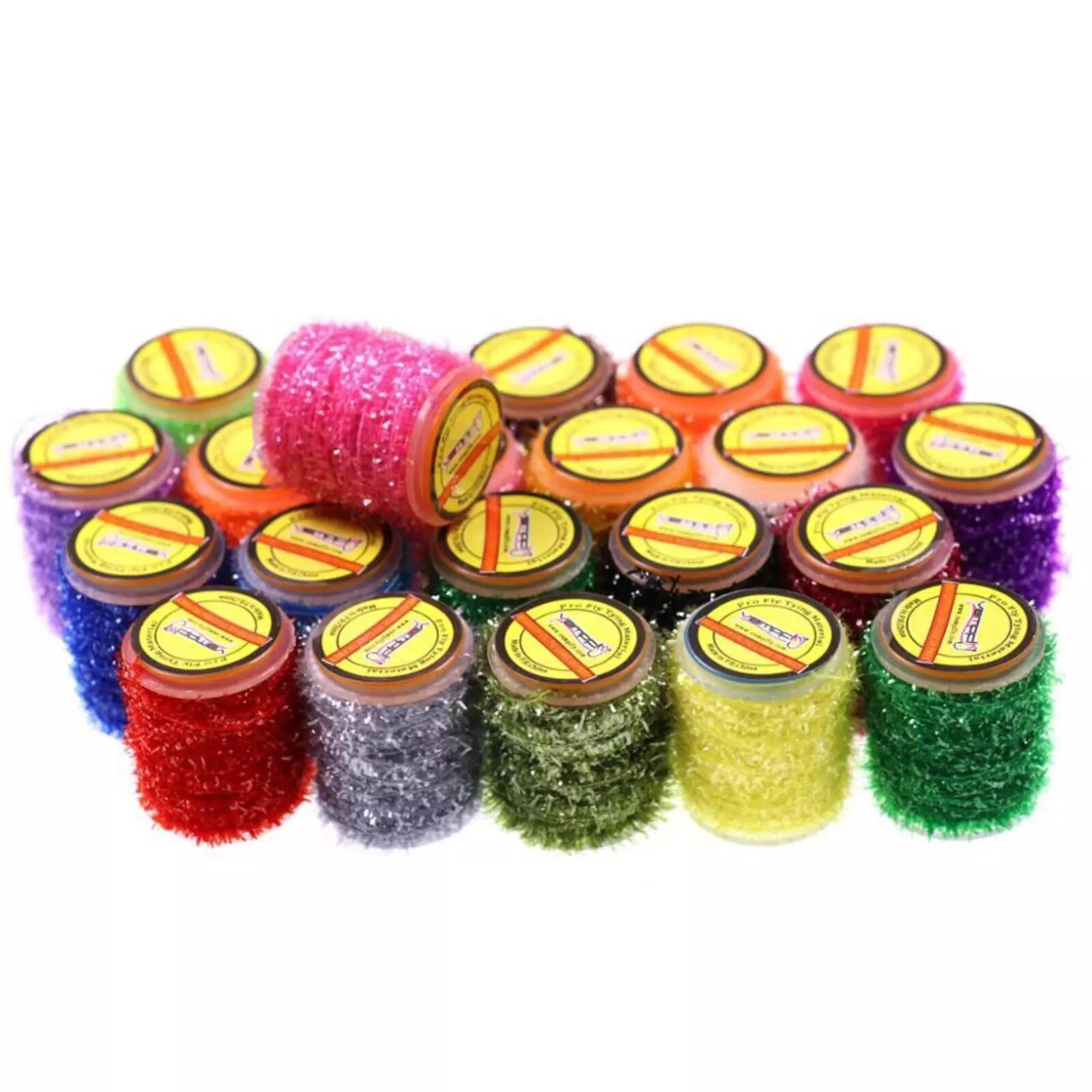 2 Spools Fly Tying Ice Chenille Material For Streamer Fly Marabou Jig Flies Set