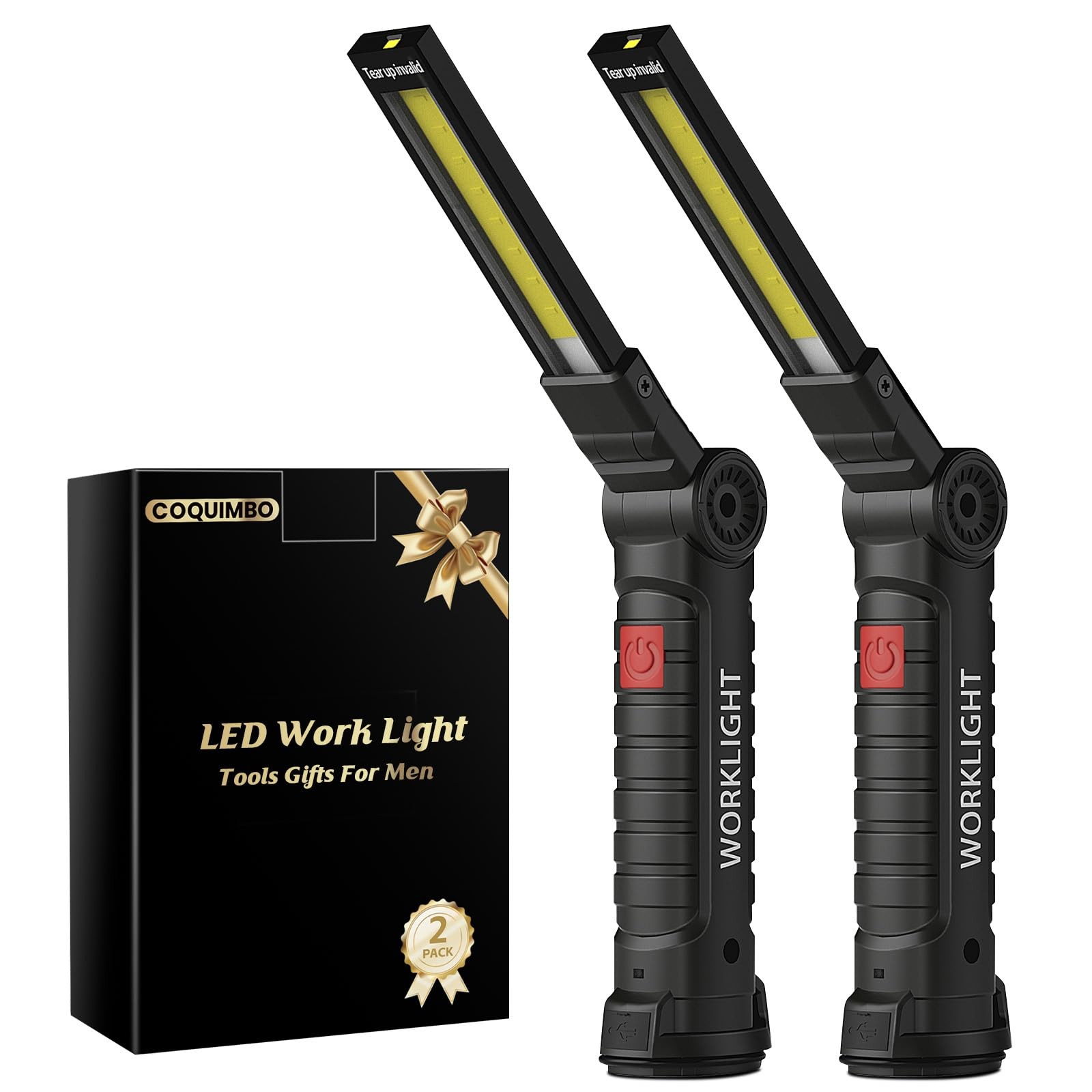 Coquimbo Tool Gifts for Men Dad Husband, Rechargeable LED Work Light BBQ Grill A