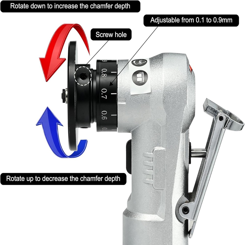 Mini Pneumatic Chamfering Machine 45 Degree Portable Deburring F Trimming Tool
