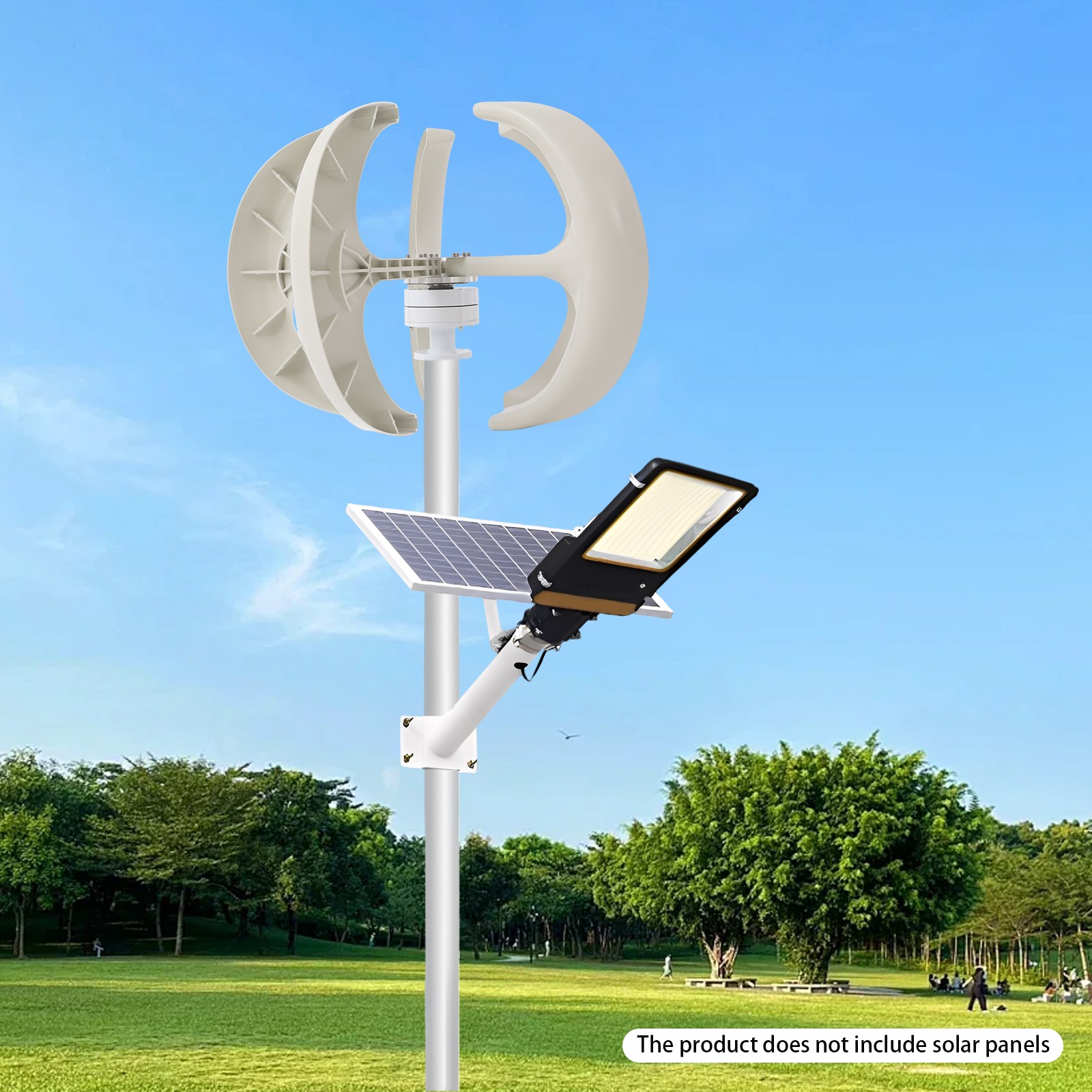 600W 24V Vertical Axis Wind Power Turbine Generator Controller Home Windmill