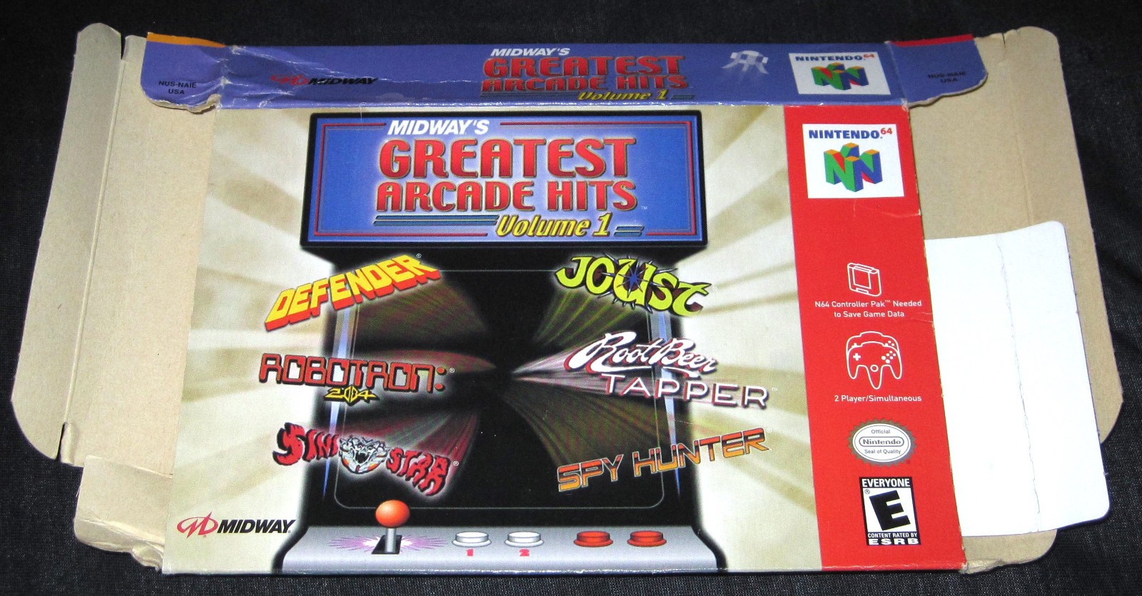 Midway's Greatest Arcade Hits - Box Only (Nintendo 64, N64)