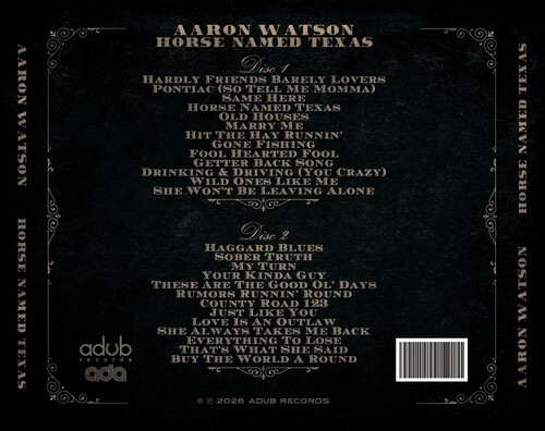 Aaron Watson - Horse Named Texas [New CD] Alliance MOD
