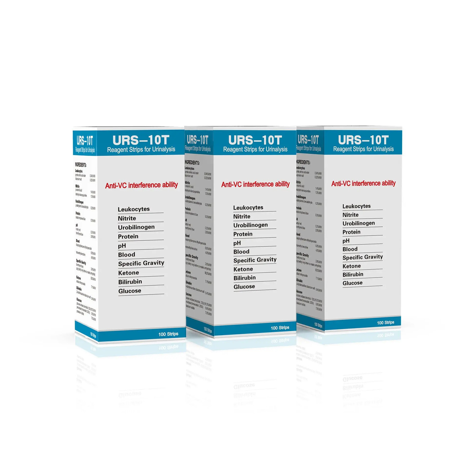 10Parameter Urine Test Strips 100 Strips for Home Use Urinalysis Testing URS\\