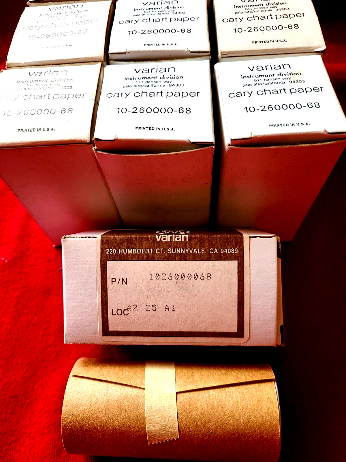 10 qty Rare Varian Cary Chart Paper Rolls 10-260000-68 - NOS - Free Shipping