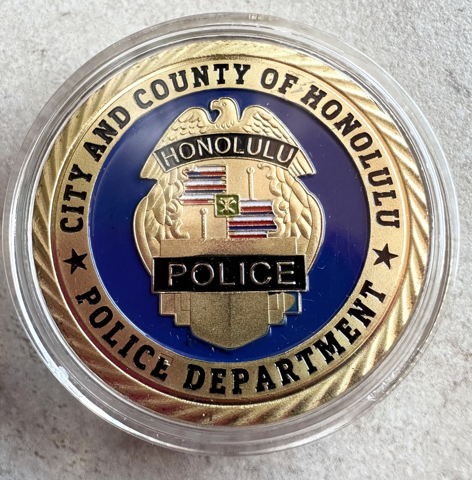 CITY OF HONOLULU POLICE Dept Challenge Coin
