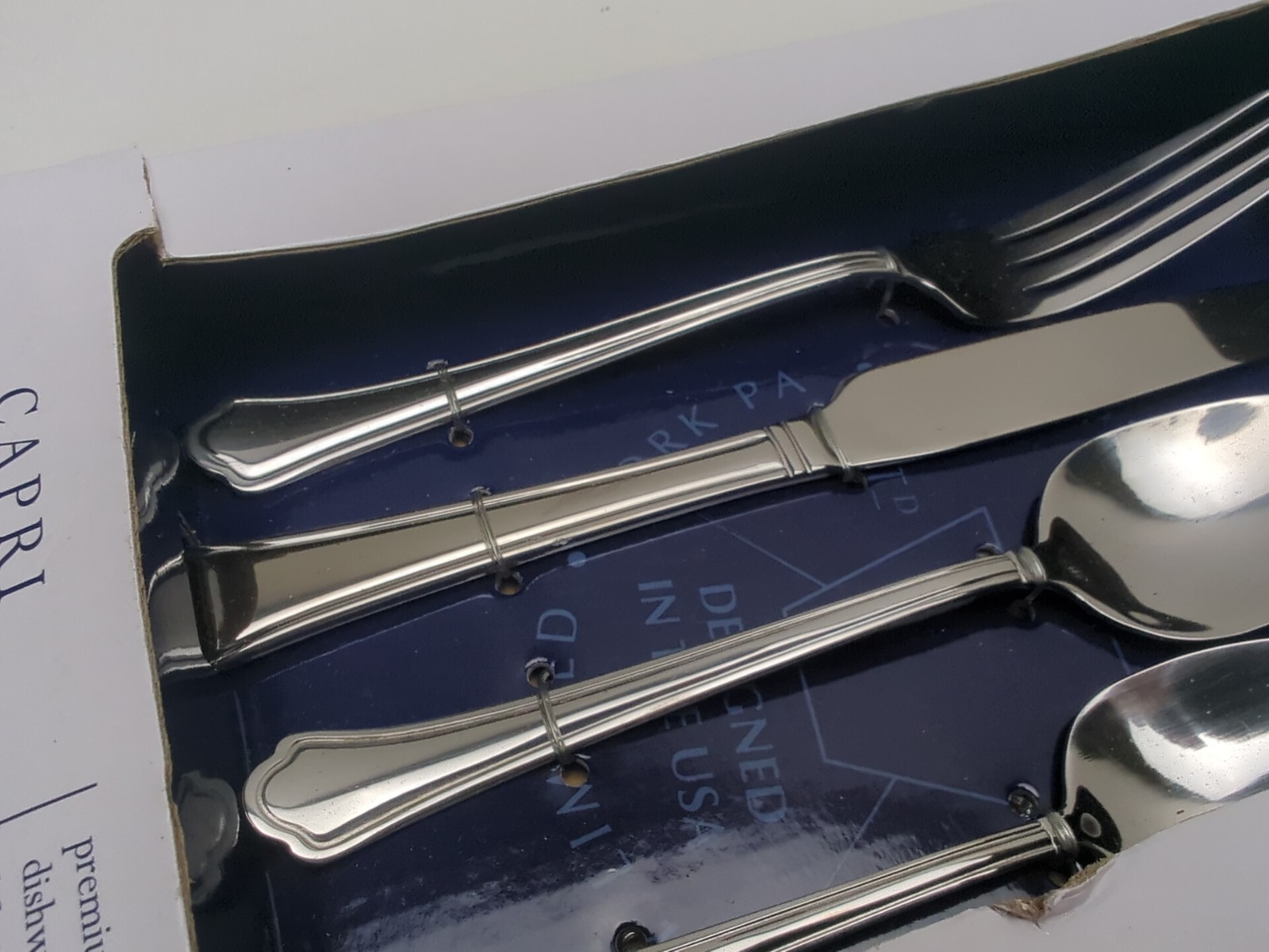 pfaltzgraff Capri 16 Piece Flatware Cutlery For 4 - Stainless