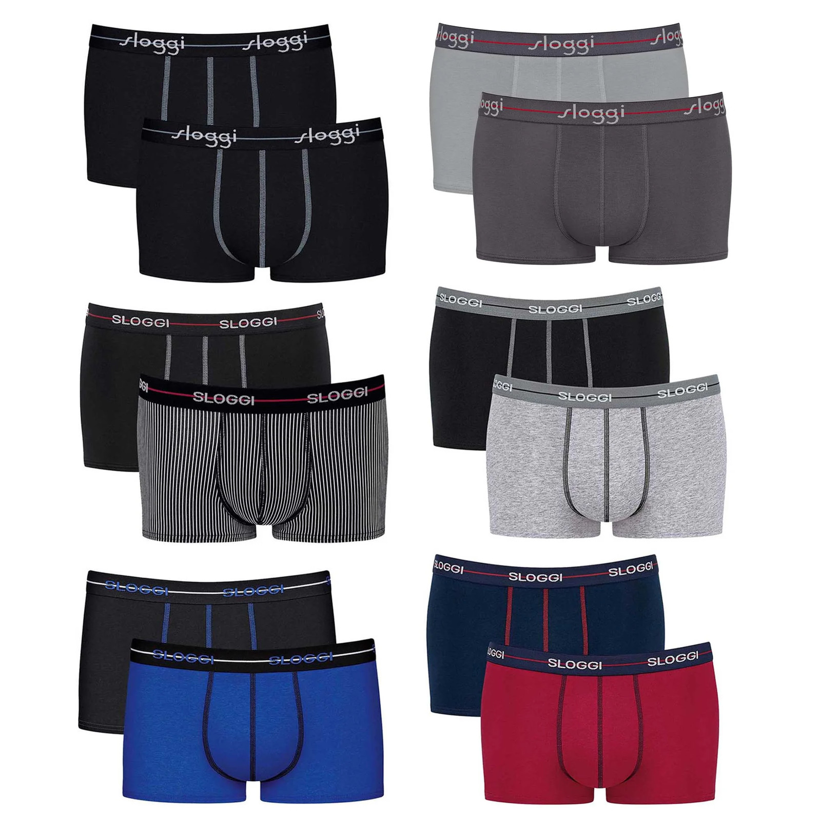 Sloggi Men's Hipster 2 Pack - Start Hipster C2P Box, Boxer Brief, Cotton...
