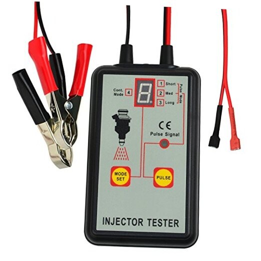 Automotive Fuel Injector Tester - 12V 4 Pulse Modes Handheld Car Vehicle Fuel