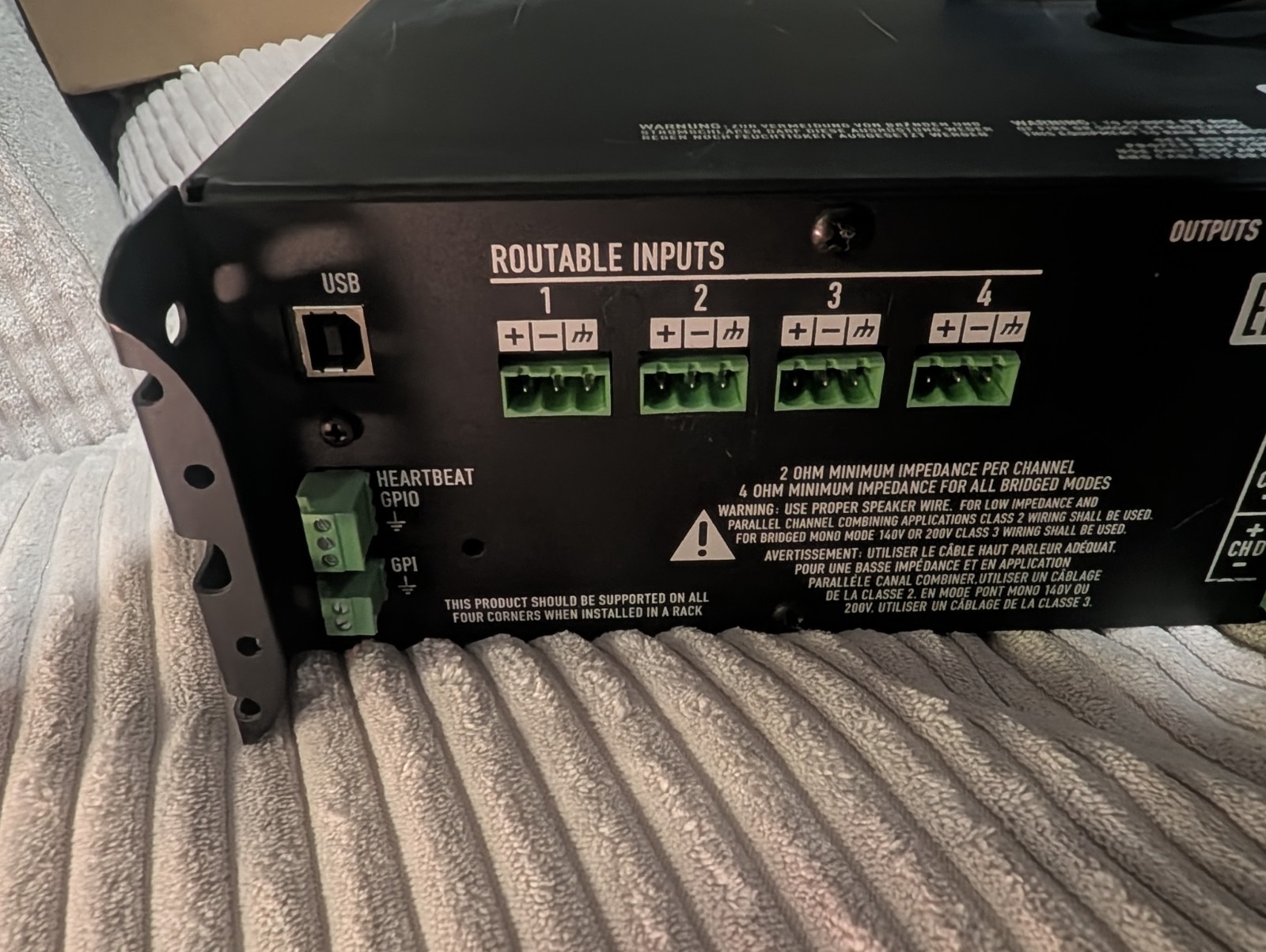 QSC CXD4.3 4-Channel Processing Amplifier – Fully Tested & Verified – Excellent