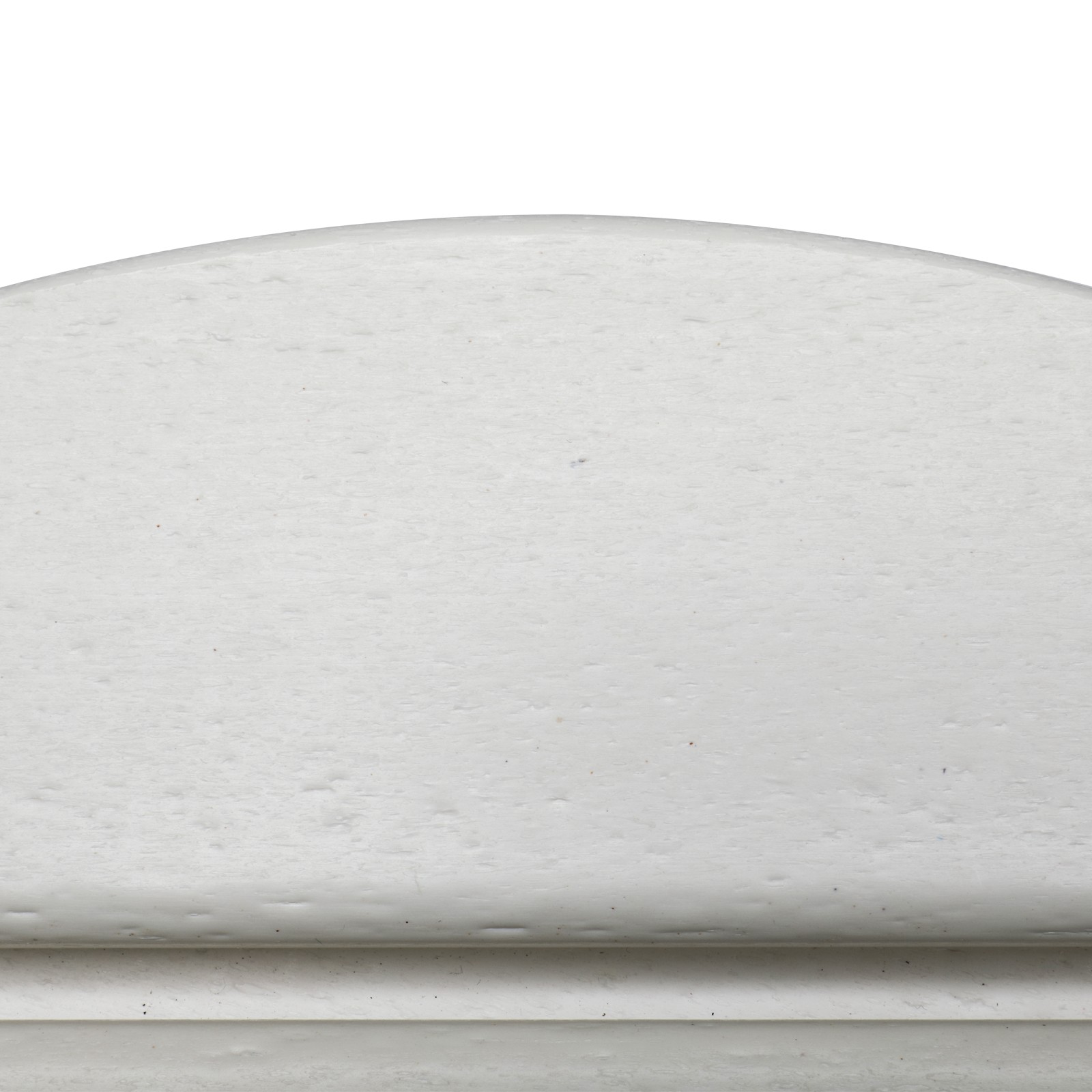 46cm Round White HDPE Side Table, Single Layer Modern Accent Table