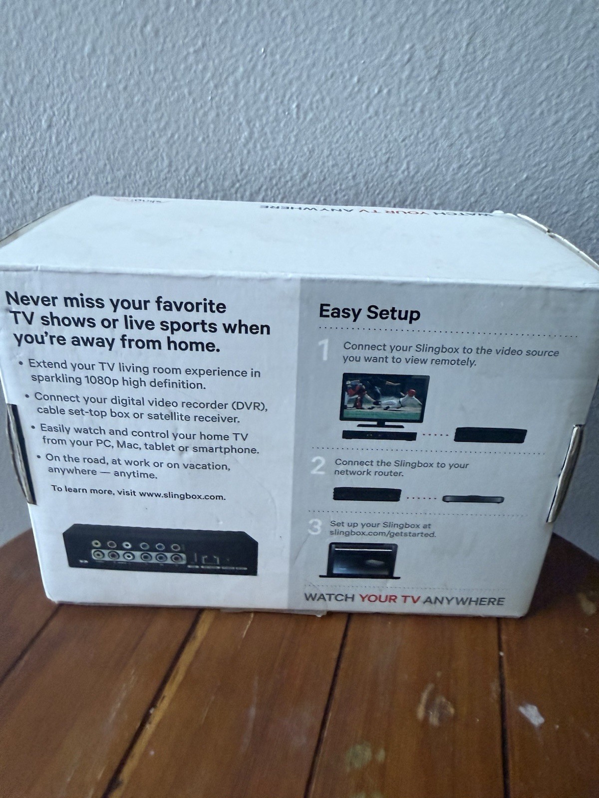Sling Media Slingbox 350 Media Streamer Box Ethernet Component~New Open Box