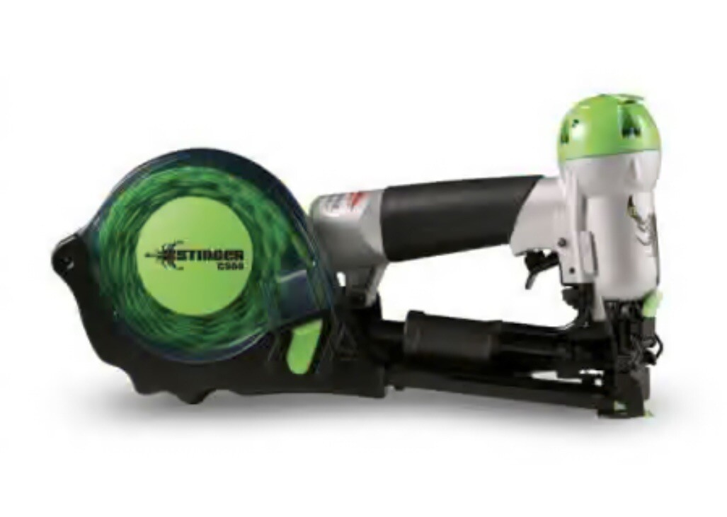 NEW! Stinger Pneumatic Cap Stapler Nailer Air Gun With Case (Model: CS58)