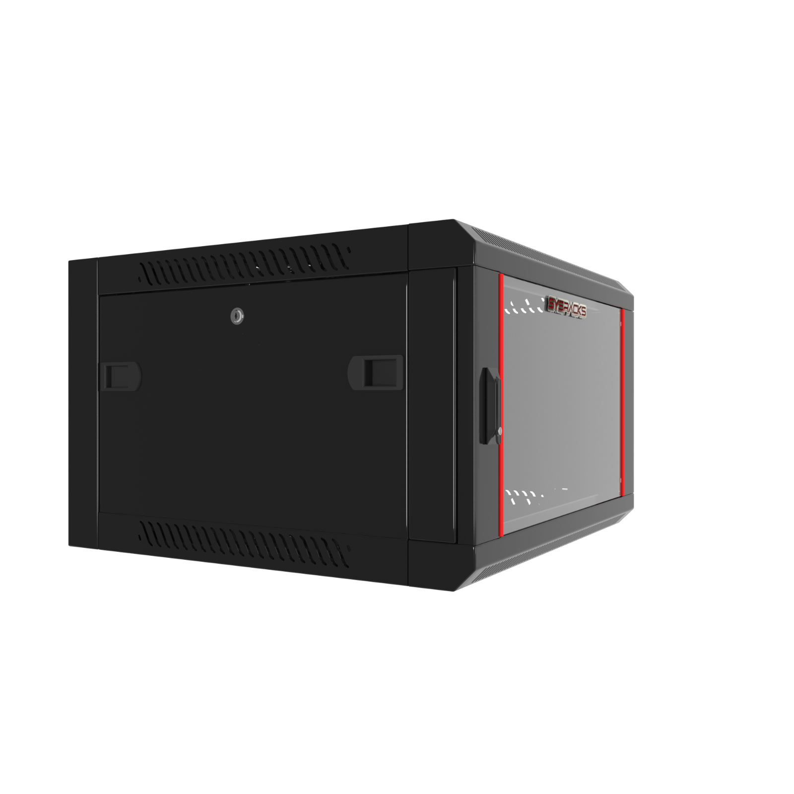 Server Rack 6U Wall Mount Cabinet Locking Networking Data Enclosure Glass Door