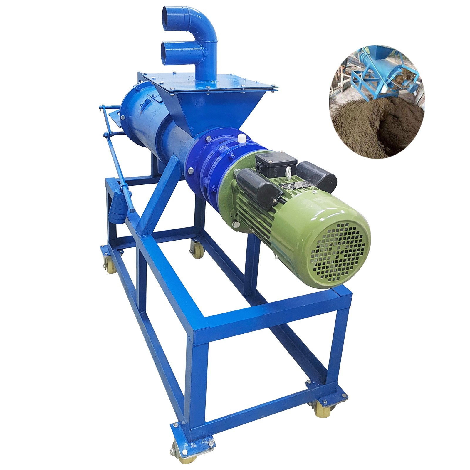 0.03"Animal Husbandry Solid-Liquid Separator Manure Dewatering Machine 220V