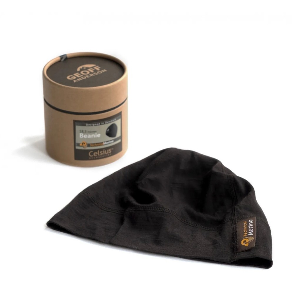 Geoff Anderson Beanie Hat Technical Merino 18.5 Micron Outdoor Sport Headwear